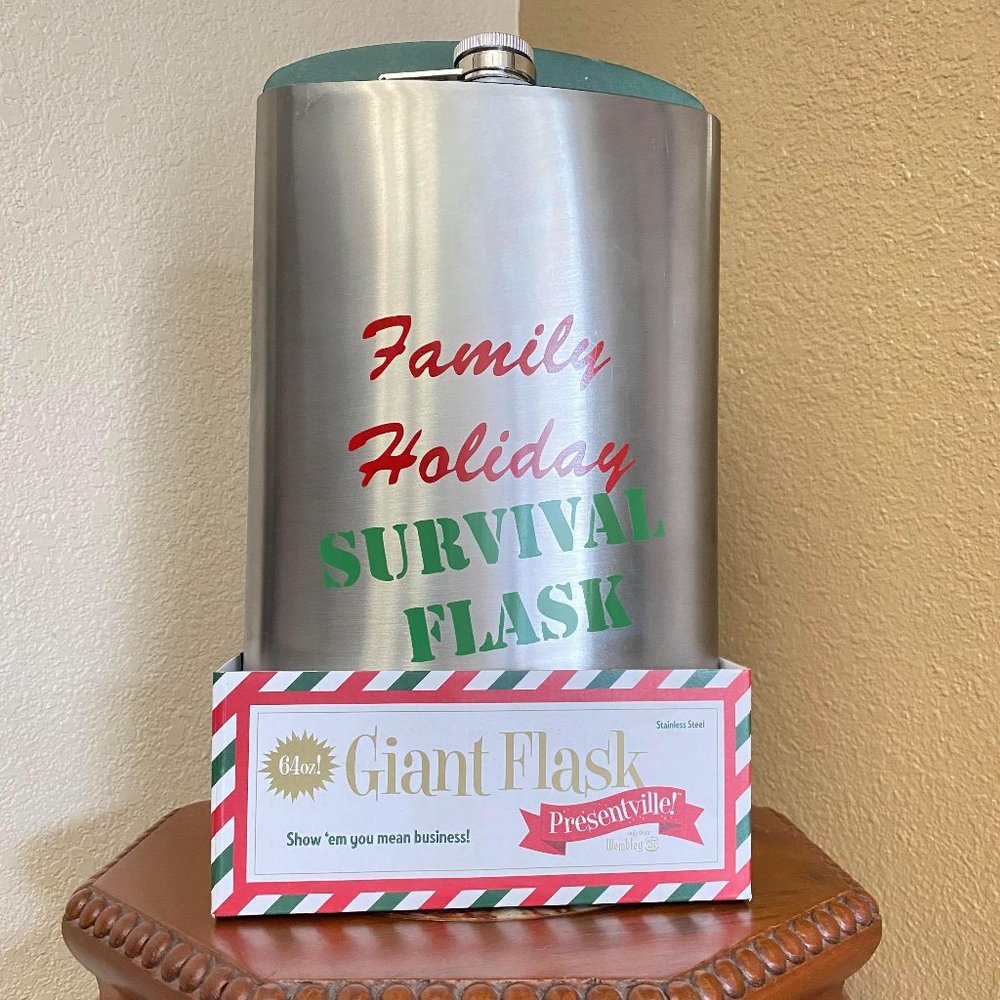 Wembley Stainless Steel Giant Flask 64 Oz